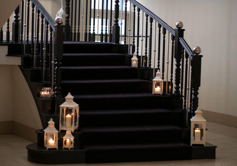 Staircase at the Shamrock Lodge Hotel.