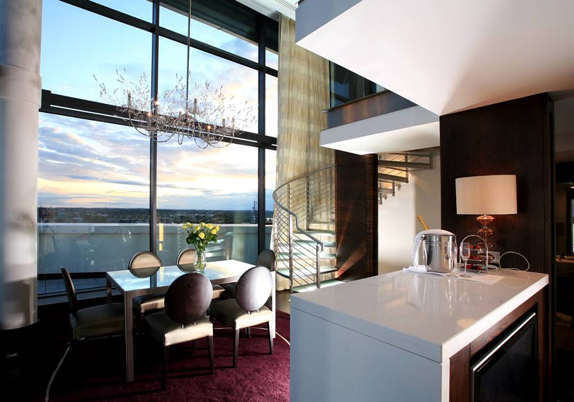 Two floor apartment at the Sheraton Athlone Hotel.